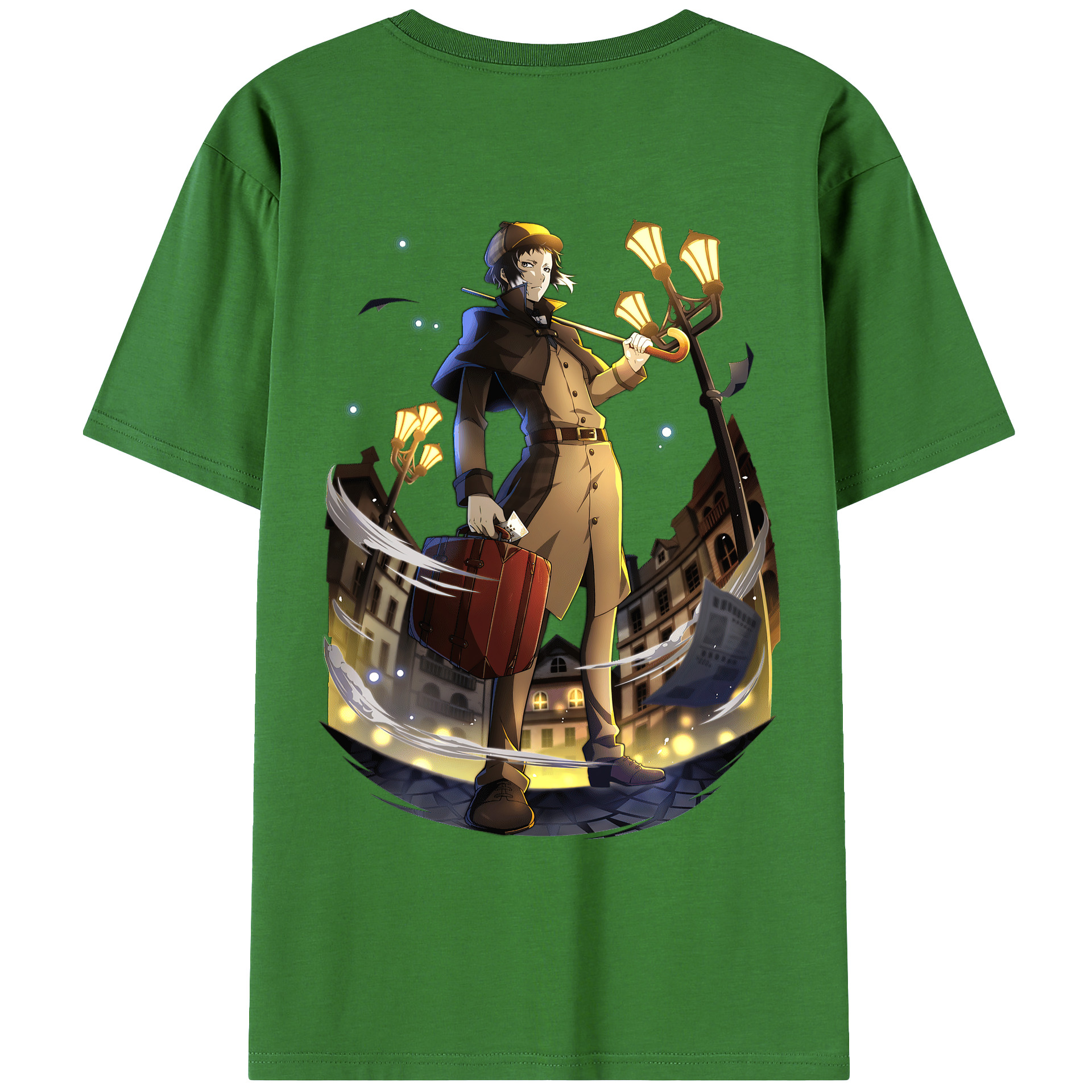 （画像用） 文豪ストレイドッグス Bungo Stray Dogs レディース半袖Tシャツ(バックプリント)